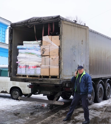До Тростянця прибув гумвантаж від польських благодійників