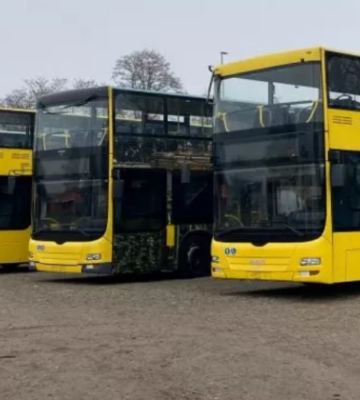 У Києві шукають маршрути для двоповерхових автобусів, які подарував Берлін