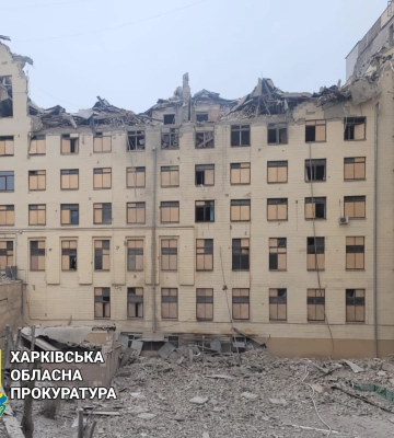 Внаслідок ракетного удару постраждав університет у Харкові