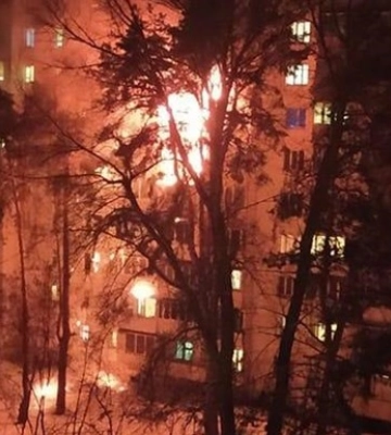 Під Києвом горів багатоповерховий житловий будинок