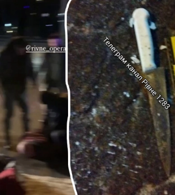 У Рівному п’яний з ножем в руках розгулював по людному кафе (ВІДЕО)