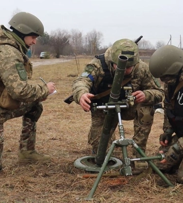 На Волині тривають мінометні навчання тероборони