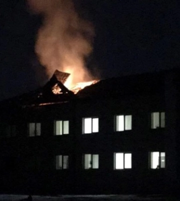 У Вовчанську після обстрілу спалахнула поліклініка