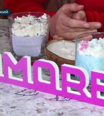 Кропивницька майстриня показала, як виготовити вдома декоративну свічку (відео)