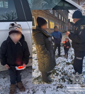 Маленький хлопчик у Дубні змерз і не знав, куди поділись батьки