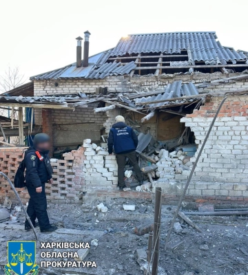 Через обстріли Харківщини 8 лютого поранені п’ятеро людей – прокуратура