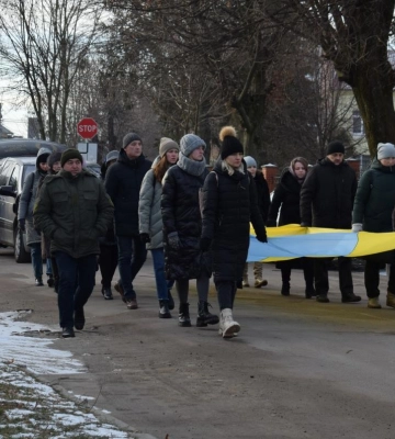 Здолбунівчани попрощалися з Юрієм Вороном, який загинув під час виконання бойового завдання на Донеччині (ФОТО)