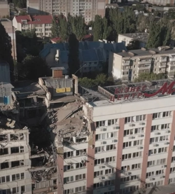 Руйнування Миколаєва показали з висоти пташиного польоту (ВІДЕО)