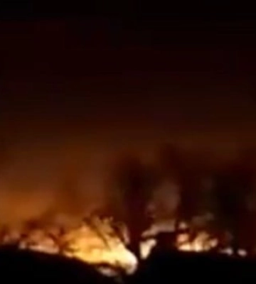 На видео показали, как горят сбитые в Днепре &quot;Шахеды&quot;