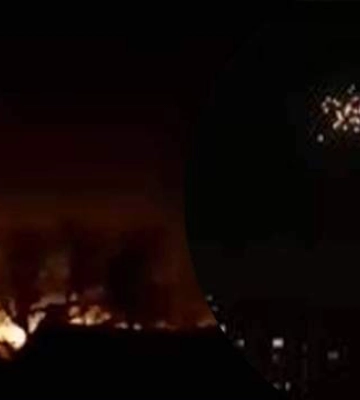 На видео показали, как горят сбитые в Днепре &quot;Шахеды&quot;
