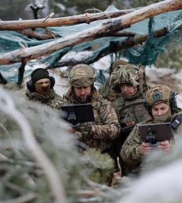 Карта боевых действий в Украине 12 февраля