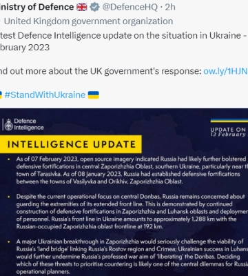 Росія зміцнює оборону на Запоріжжі — розвідка Британії