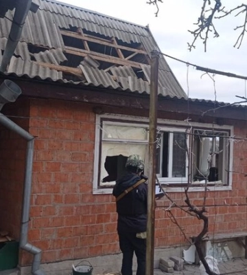 Полиция показала последствия обстрелов Днепропетровской области