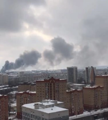 На складі гуми у Казані сталася пожежа