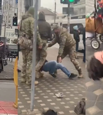 В Одессе люди в форме жестко задержали мужчину