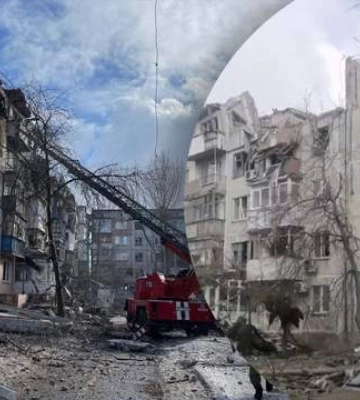 росіяни завдали ракетного удару по багатоповерхівці в Покровську, є поранені