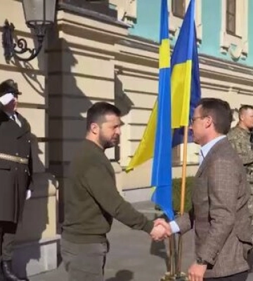 Премьер Швеции Кристерссон прибыл с визитом в Киев
