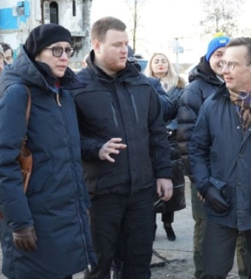Прем’єр Швеції відвідав Бородянку
