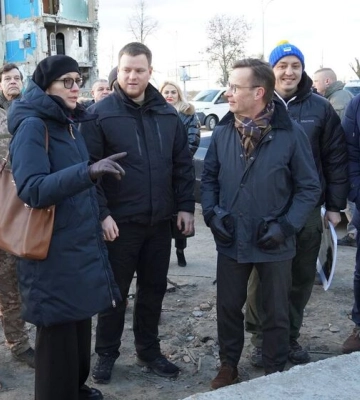 Прем’єр Швеції відвідав Бородянку