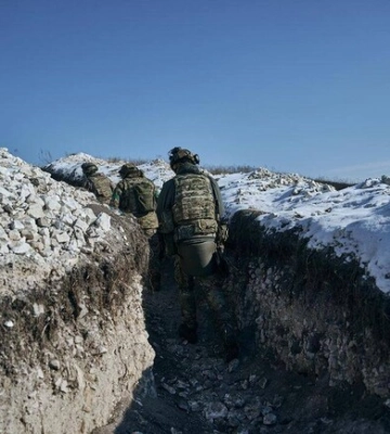 Карта боевых действий в Украине 16 февраля