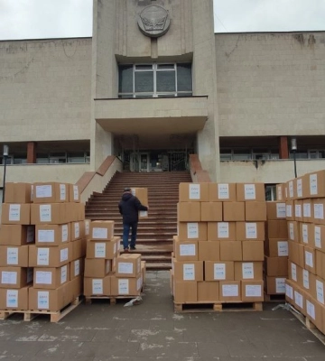 До Луцька привезли 20 тонн гуманітарної допомоги від ЮНІСЕФ