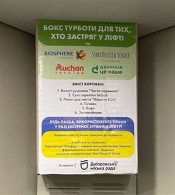 У ліфтах багатоповерхівок Дніпра з`являться 3 тисячі &quot;боксів турботи&quot;: що в них входить