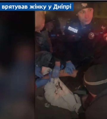 В Днепре курсант спас женщину, у которой остановилось сердце после ограбления неизвестным