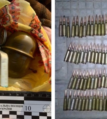 У двох жителів Рівненщини вилучили гранату та набої до автомата