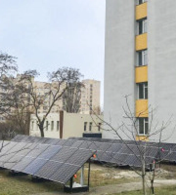 В одному з медзакладів Святошинського району встановили другу передану столиці сонячну електростанцію