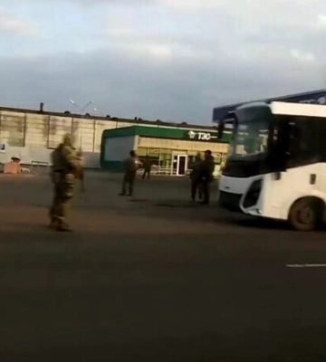 Через Мелітополь на Запорізький напрямок виїхали 43 автобусів ПВК &quot;Вагнер&quot;