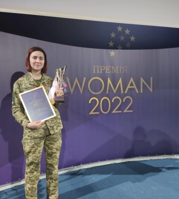 Прикордонницю Еліну Мединіну нагороджено Премією «Woman 2022»