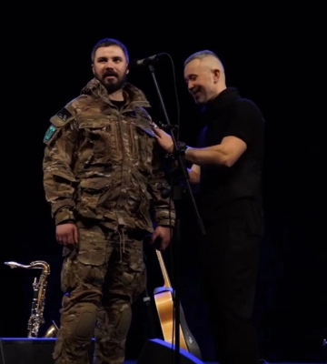 Бабкін виступив перед тероборонівцями Харкова і став їхнім амбасадором (відео)