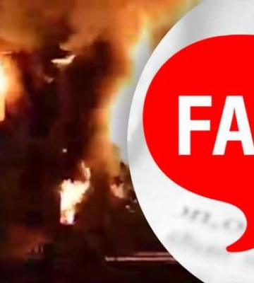 Росіяни поширили фейк про пожежу в харківському військкоматі: насправді палало в Москві