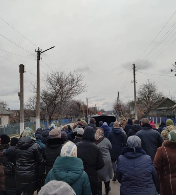 На Волині провели в останню путь воїна Олександра Сидорука, який загинув на Харківщині