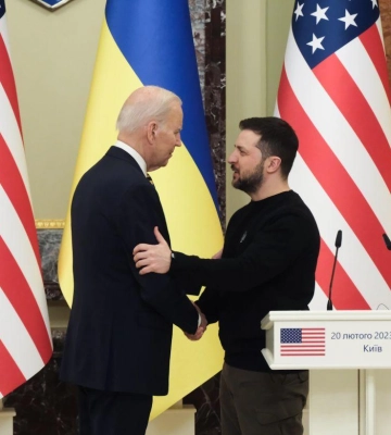 Президент Зеленський опублікував фото з Джо Байденом у Києві