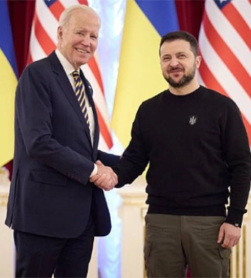 Президент США прибыл с визитом в Киев