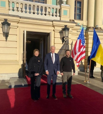 Президент Зеленський опублікував фото з Джо Байденом у Києві