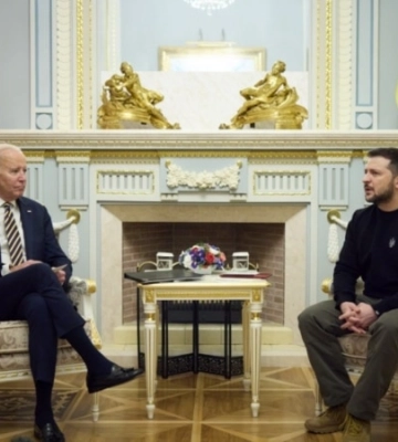 Байден приїхав до Києва і зустрівся з Зеленським