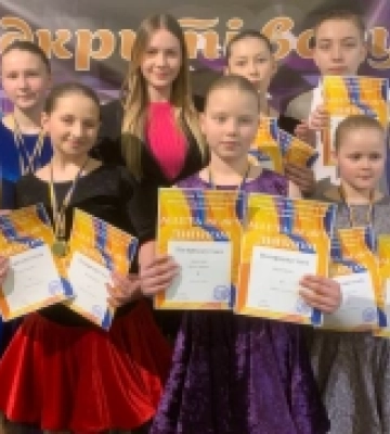 Юні танцюристи з Великих Межирічів взяли участь у змагання зі спортивного танцю «Алея слави»