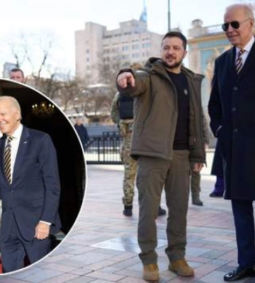 &quot;Украина чувствует поддержку США&quot;: Зеленский показал, как принимали Байдена в Киеве