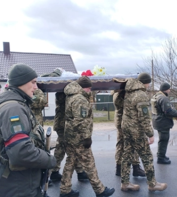 На Волині прощались  із захисником Віктором Сіжуком 