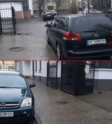 Луцькі муніципали оштрафували водія за парковку на виїзді