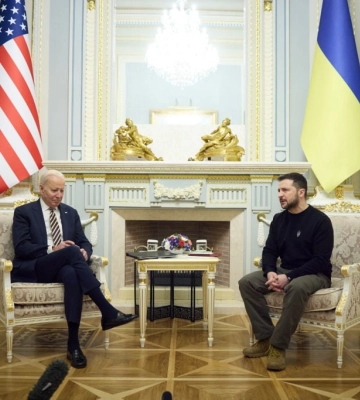 Зеленський привітав Байдена в Києві