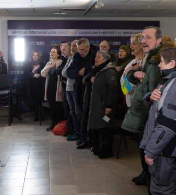 День пам’яті Героїв Небесної Сотні: євромайданівці збиралися в центрі Харкова