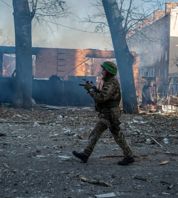 «Враг сегодня будто обезумел», — командир харьковской ТрО из Бахмута (видео)