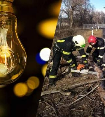 На Київщині та Одещині можливі аварійні вимкнення світла: вирує сильна негода