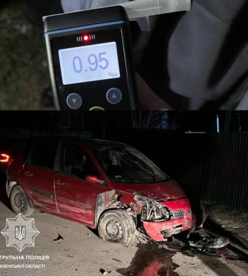 У Рівному п&#039;яний водій влаштував «доганялки» з патрульними. А спинив його... паркан
