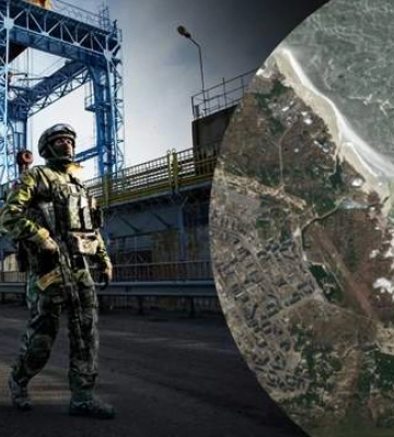 Угроза катастрофы на ЗАЭС: враг сбрасывает воду из Каховского водохранилища – спутниковые фото