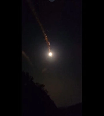 Сбитие вражеского дрона на Херсонщине. ВИДЕО