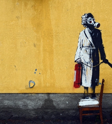 Ajax Systems захистить графіті вуличного художника Banksy в Київській області